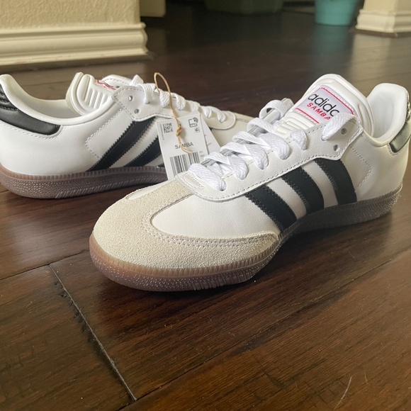 adidas Samba White and Black Sneakers - Picture 10 of 12